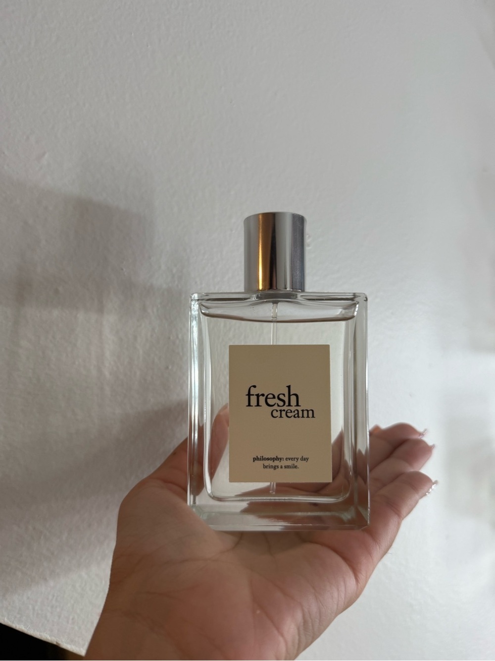 Philosophy Fresh Cream Bottle — Cream & Silver
